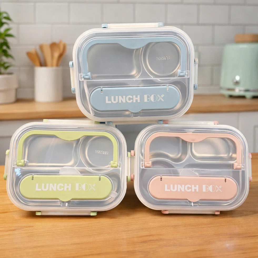 Compartment Leakproof Lunch Box – Portable Food Storage Container for Kids & Adults