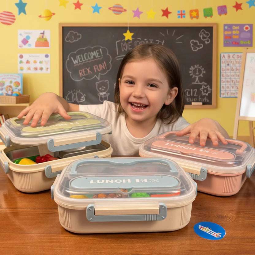Compartment Leakproof Lunch Box – Portable Food Storage Container for Kids & Adults