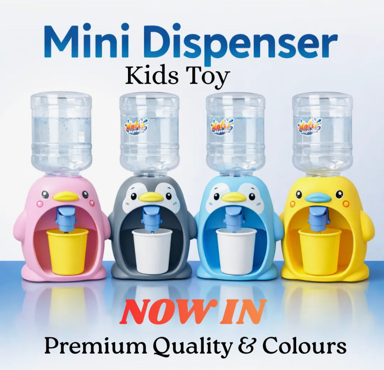 Cute Penguin Mini Water Dispenser for Kids | Fun Drinking Water Toy with Cup